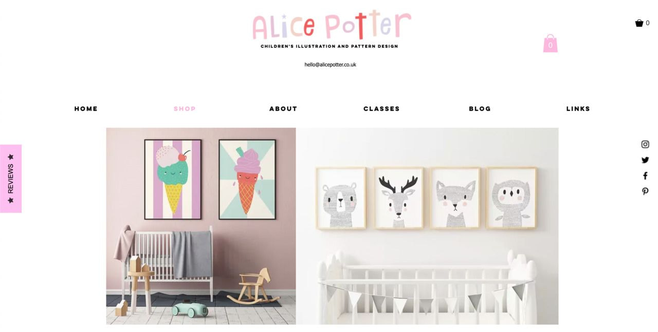 Alice Potter website